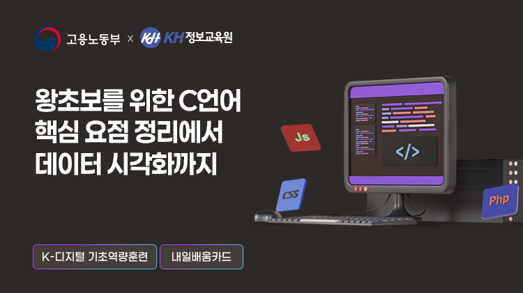 왕초보를 위한 C언어 핵심요점 정리에서 데이터 시각화까지