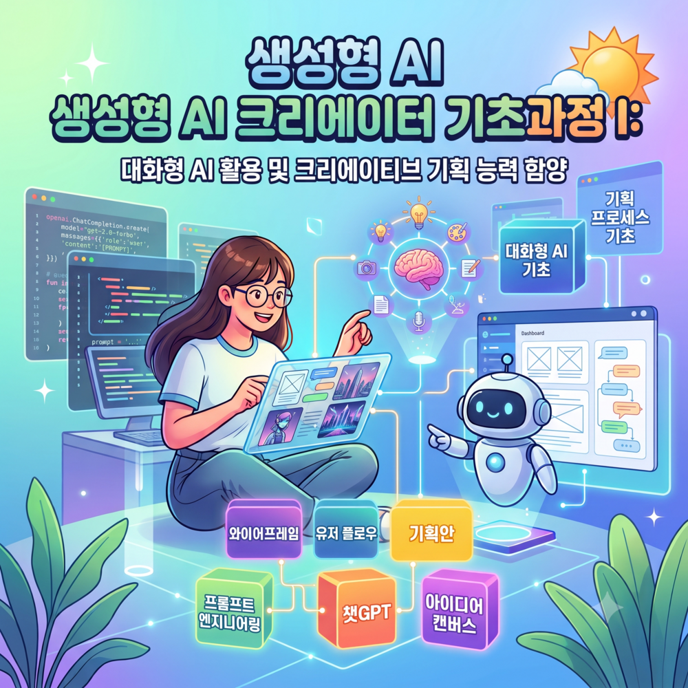 생성형 AI 크리에이터 기초과정 I: 대화형 AI와 기획안 설계