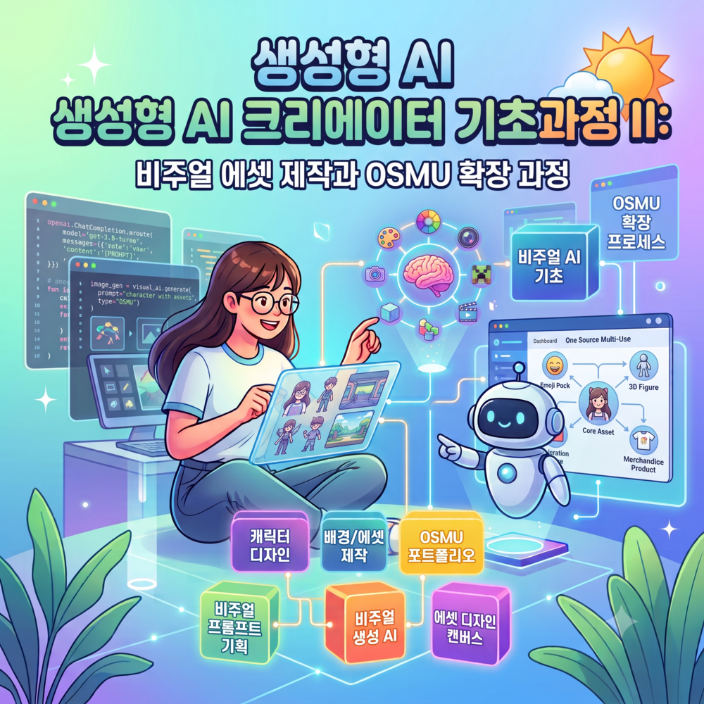생성형 AI 크리에이터 기초과정 II: 비주얼 에셋 제작과 OSMU 확장
